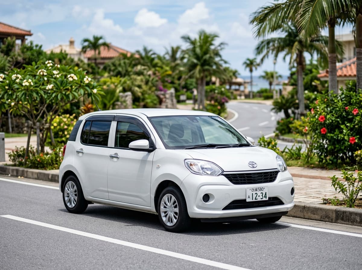 A Toyota Passo from the PVV rental fleet.